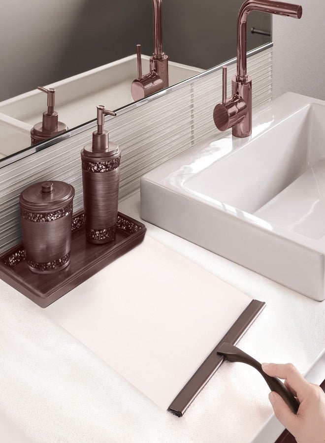 Hiware All-Purpose Shower Squeegee for Shower Doors, Bathroom, Window and Car Glass - Bronze, Stainless Steel, 14 Inches - Image 5